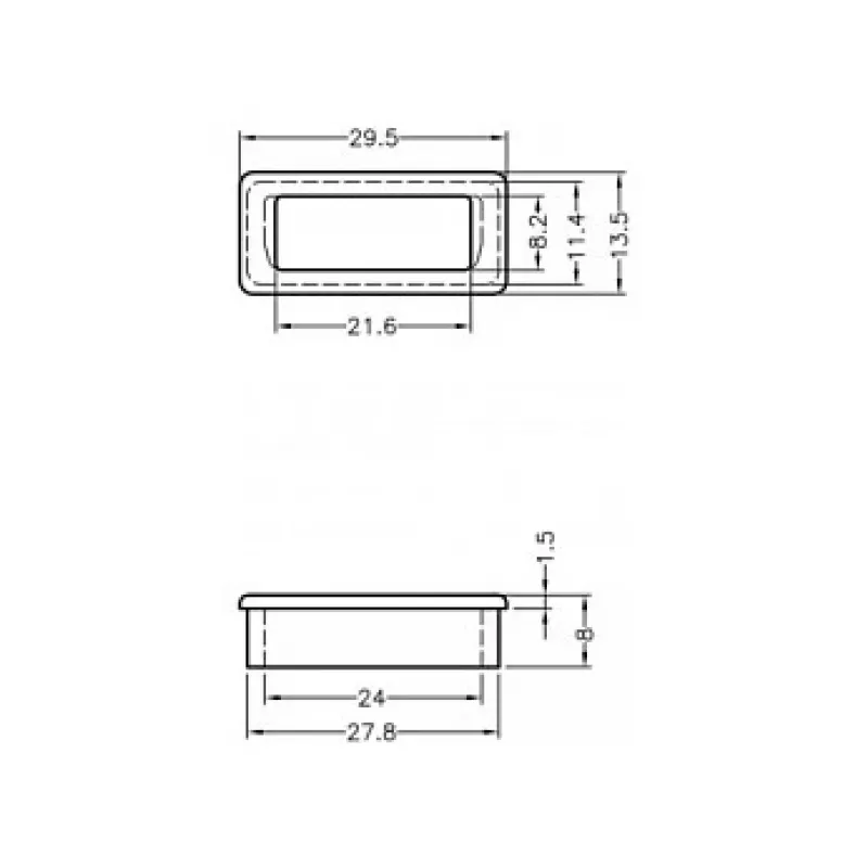 Socket safety cover DVI DeLOCK 60160