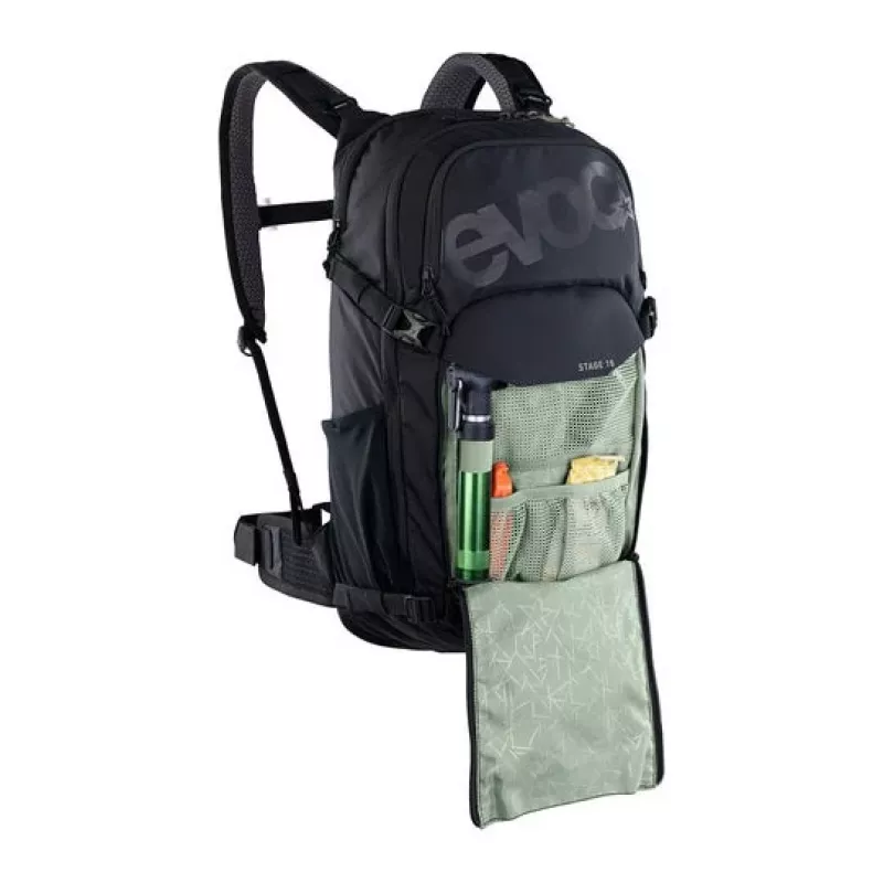 EVOC Stage backpack Cycling backpack Black Nylon, Polyrattan