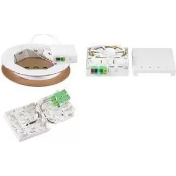 LogiLink FB4LC20 Fibre Optic LWL Connection Cable 20 m White (FB4LC20)