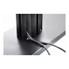 Mobile TV trolley EDBAK TRE100 for 42–75 inch screens, max load 70 kg, black