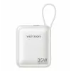 Power bank Vention FHEN0 Lithium Polymer 10000 mAh 35W USB-C 1-port White