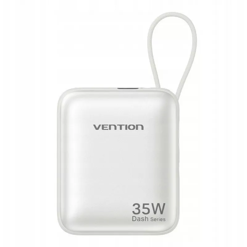 Power bank Vention FHEN0 Lithium Polymer 10000 mAh 35W USB-C 1-port White