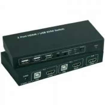 KVM switch SpeaKa professional SP-4330460 — 2-port HDMI + USB, 1920x1080