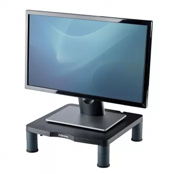 Fellowes Computer Monitor Stand with 3 Height Adjustments - Standard Monitor Riser with Cable Management - Ergonomic Adjustable Monitor Stand for Computers - Max Weight 27KG/Max Si