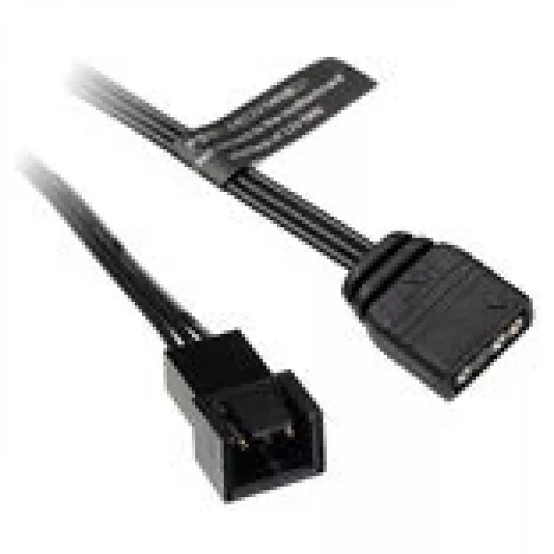 ARGB adapter cable Barrow ZBDZJX-5M — 3-pin 5V addressable RGB, length 10 cm