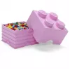 Storage Brick LEGO Room Copenhagen 4, pink — LEGO storage brick 40031738, stackable container for toys and textiles