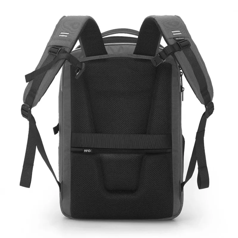 Backpack XDDESIGN Bizz Grey P705.932 — water resistant, lightweight city backpack