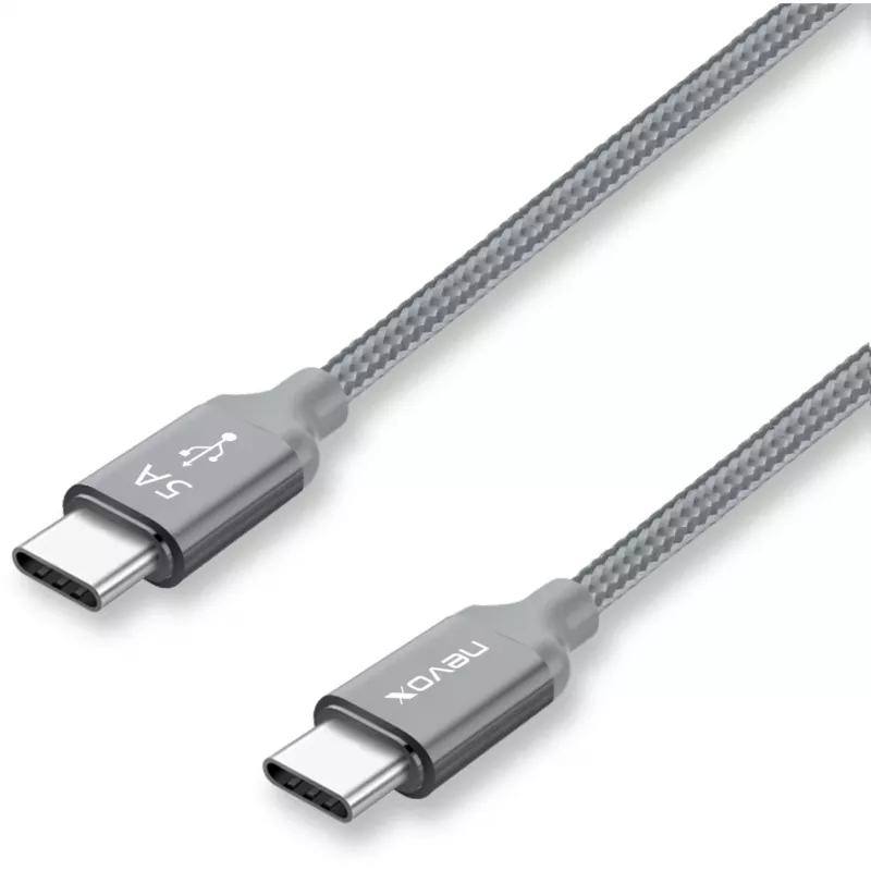 USB Cable Nevox 1654 USB 2.0 2m USB C Grey Silver