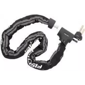 Chain lock FISCHER PROTEC PLUS+ CK100 — robust steel chain with 4-sided links, model 50746