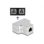 DeLOCK RJ45 Splitter T Adapter 1 x RJ45 jack to 2 x RJ45 jack Cat.5e STP