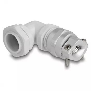 DeLOCK Cable Gland 90° angled PG13.5 grey strain relief