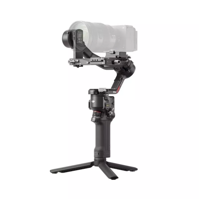 Hand camera stabilizer DJI RS4, aluminium body, 12h battery, 1.066 kg, black