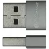 Good Connections Adapter USB 2.0 Plug A an USB-C Socket AluminiumEnclosure Grey (USB-AD203)