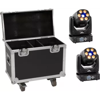 LED light set EUROLITE TMH-H90 2x with case and wheels