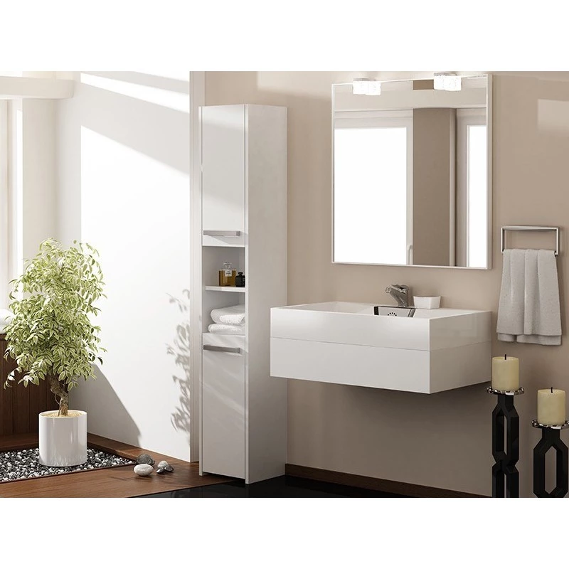 Topeshop S30 white bathroom storage cabinet White