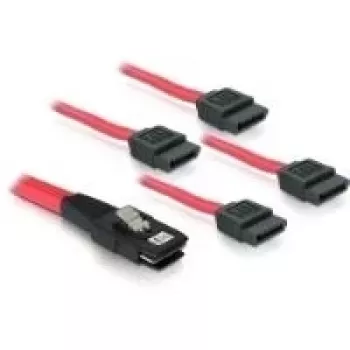 SATA Cable DeLOCK 83074 4x 1m Red