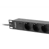LANBERG POWER STRIP 10 RACK (1U, 16A, 3X SHUKO)