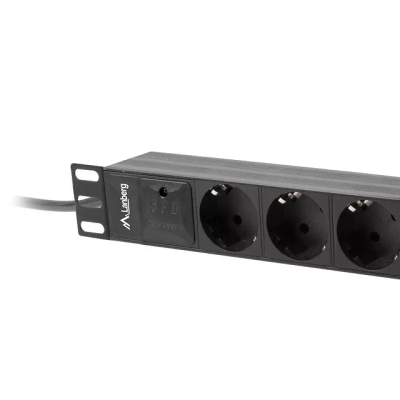 LANBERG POWER STRIP 10 RACK (1U, 16A, 3X SHUKO)