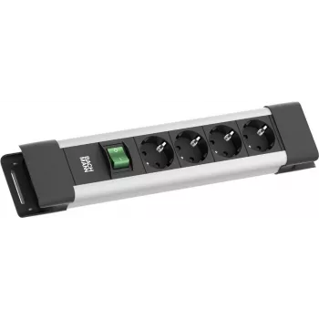 Power Strip Bachmann CONNECTUS 4×CEE7/3 1×Switch 2.0 m CEE7/7 Gray
