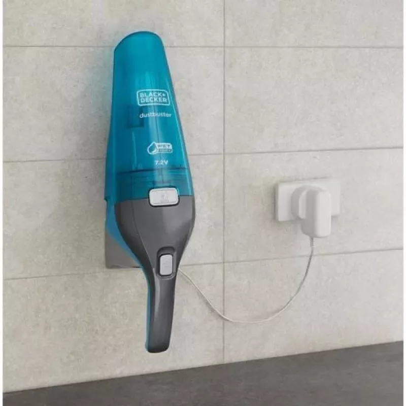 Handheld vacuum Black & Decker WDC215WA — dry 0.385 L, 7.2 V Li-Ion, 14 AW suction, 10 min runtime
