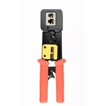 Cable crimper Gembird T-WC-05, 195 mm length, 53 mm width, 0.36 kg, yellow/red/black