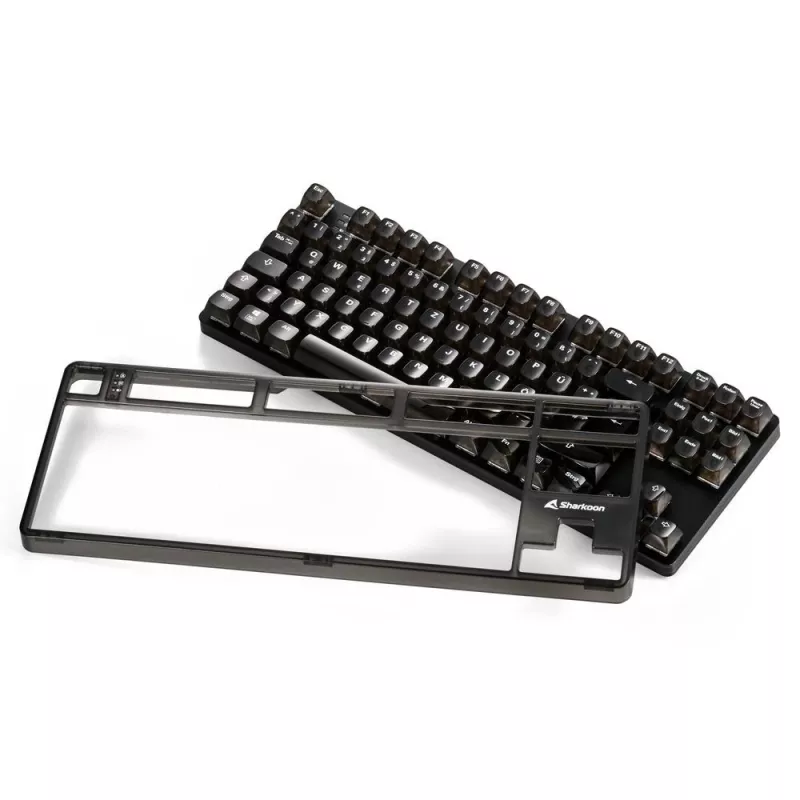 Mechanical Gaming Keyboard Sharkoon Crystal Shark Black DE with RGB lighting