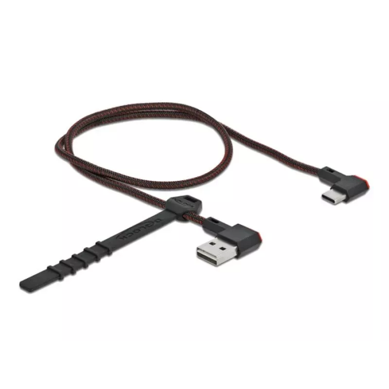 USB Cable DeLOCK EASY-USB 2.0 Type-A Male to Type-C Male 0.5m Black
