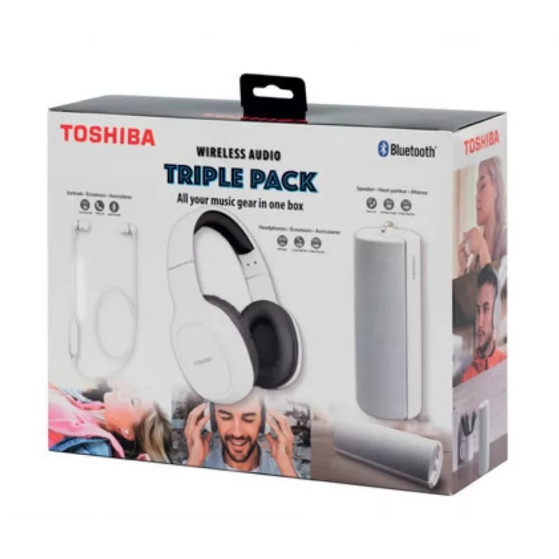 Headphones Toshiba Wireless Audio Triple Pack HSP-3P19 White