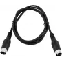 MIDI cable 5‑pin Omnitronic 1.2 m – balanced DIN connector for MIDI devices