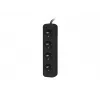 Power Extension Lanberg PS0-04E-0100-IEC-BK 1m 4 AC Outlets Indoor Black
