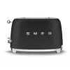 Toaster Smeg 50's Style TSF01BLMEU 2 Slice Black Stainless Steel