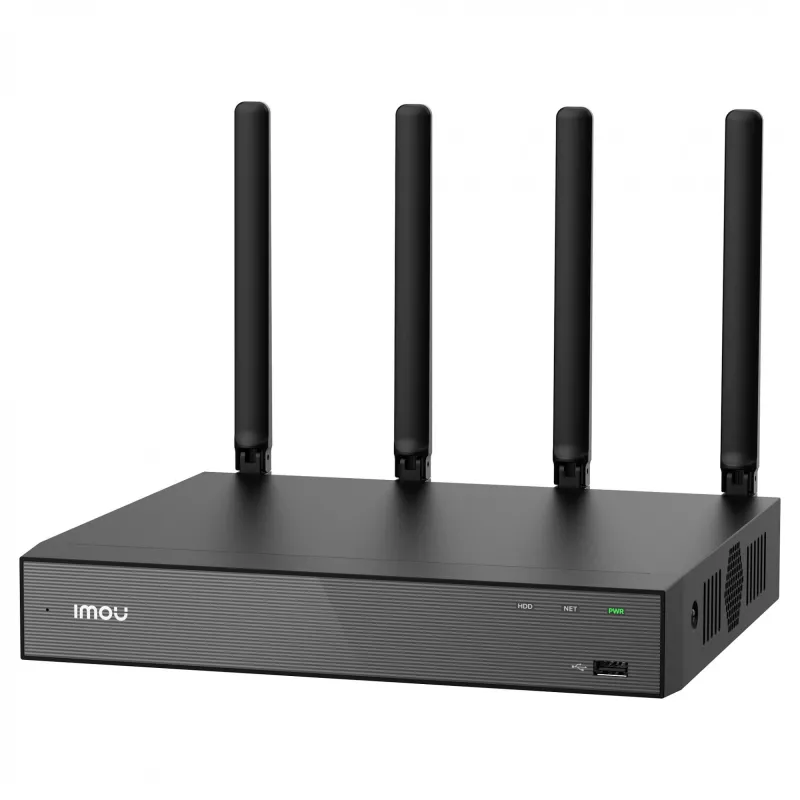 Network Video Recorder IMOU N118W Black — 18‑channel, 4‑ch playback, 3840×2160 max, Dual‑band Wi‑Fi, SATA up to 16TB