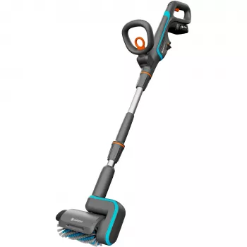 Electric patio cleaner GARDENA 14841-20 battery powered green grey orange