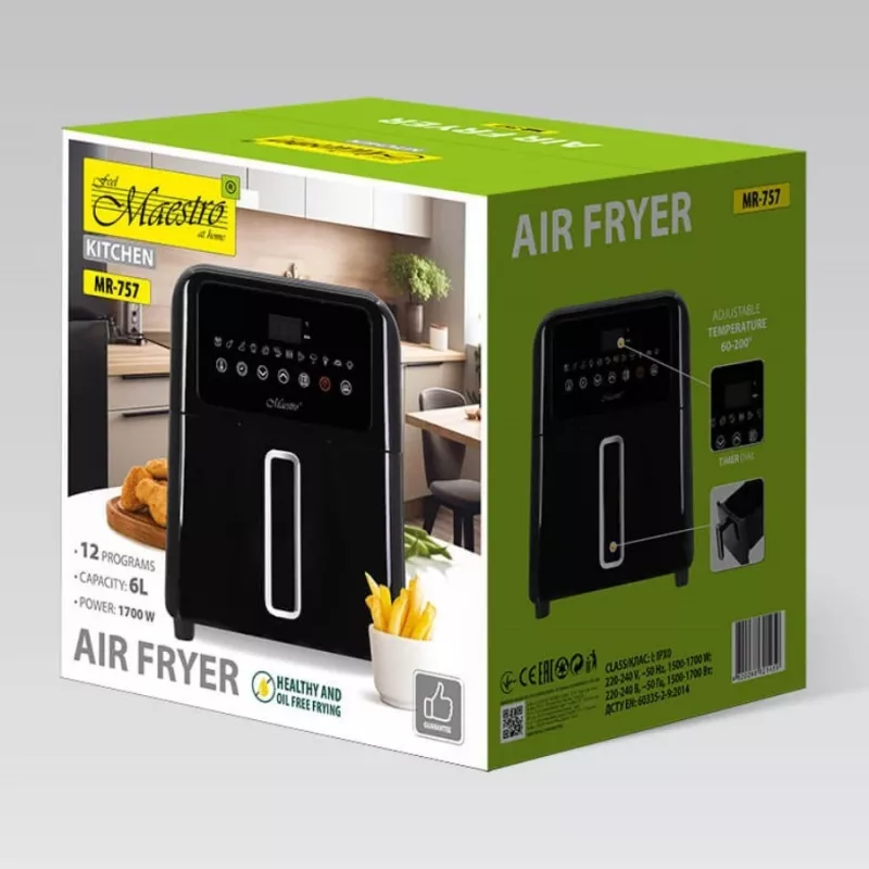 Non-fat fryer MR-757 Black