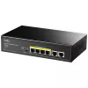 Network switch Cudy FS1006P Fast Ethernet 6-port (4 PoE, 1 PoE+) 10/100 Mbps, 1.2 Gbit/s bandwidth, metal housing, rack/wall mount