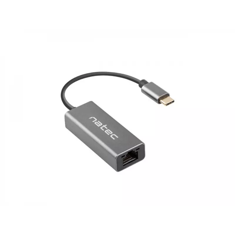 NATEC Cricket USB 3.2 Gen 1 Type-C Grey Ethernet Hub 1000 Mbit/s
