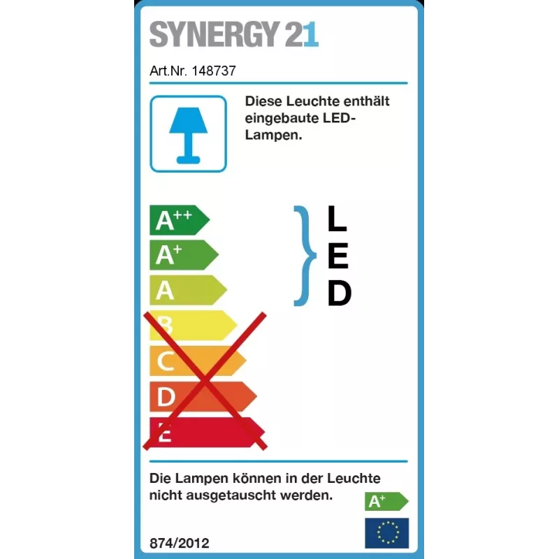 Synergy 21 LED light panel 620x620 40W dual white (CCT) V3 white