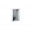 19 15U wall-mounted network rack cabinet 600x600, glass door, grey, split design, assembled, 60kg