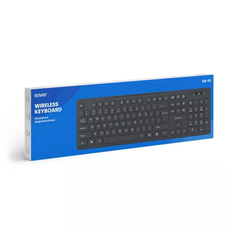 Savio KB-02 keyboard Home/Office USB QWERTY Black
