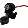 Albrecht Duo USB A+C Socket Outlet Motorcycle 12/24V (73701)