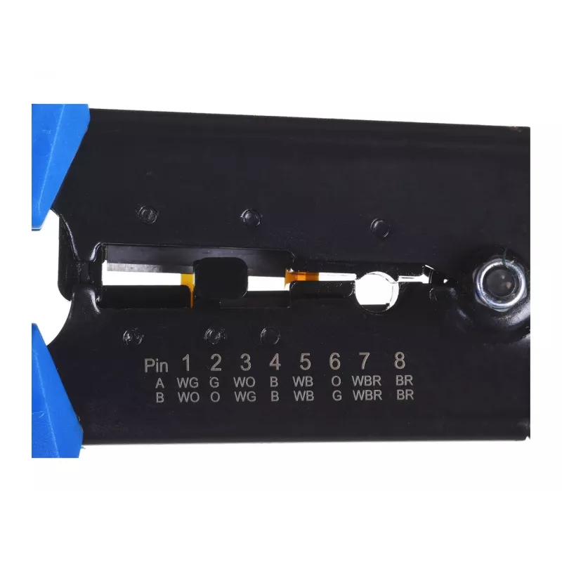 Crimping tool Alantec NI040 for RJ-45 connectors, steel construction, plastic handles, black/blue