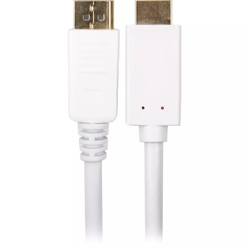 Sharkoon Adapter Cable Displayport 1.2> HDMI 4K White 3 Meter