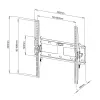 Techly 23-55 inch Wall Bracket for LED LCD TV Tilting” ICA-PLB 131M