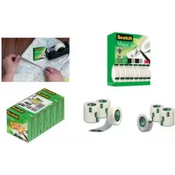 Adhesive Tape 3M Scotch Magic 810 — 19 mm x 33 m, 24 rolls, core Ø 25 mm