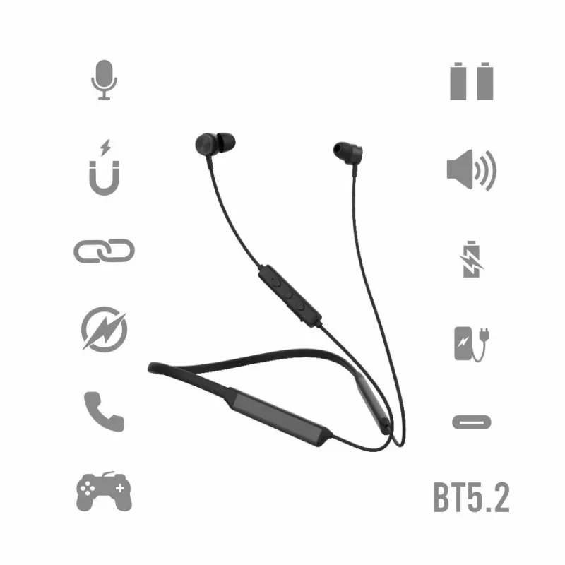 Headphones Manta MNH01 Olympic Black
