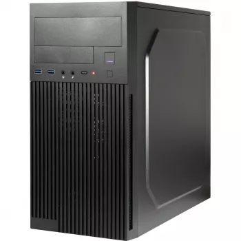 Computer Case INTER-TECH IT-6521 Straight, ATX, Black