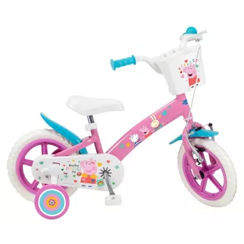 Children's bicycle Toimsa model 1195 Peppa Pig 12 inch pink — 12-inch wheel, children's bike
