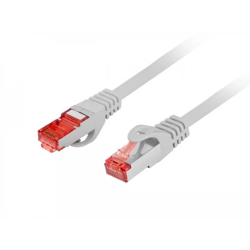 LANBERG Cat6 F/UTP (FTP) networking cable, RJ-45–RJ-45, 10 m, Grey