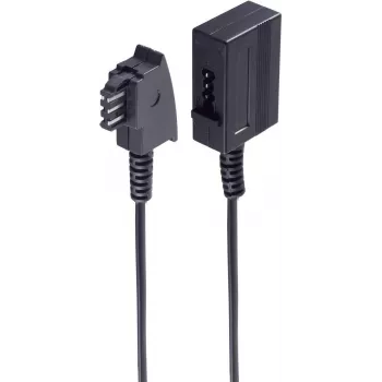 shiverpeaks ®-BASIC-S--Telefon-Extension, TAE F-Plug to TAE F-Coupling, 3,0m (BS70203)