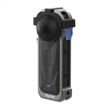 Protective Aluminum Case for Insta360 X5 by Telesin — Hard Shell Cover, Model S6-FMS-19-TIS